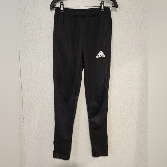 Adidas Boys 3 Stripes Track Pants Large Black - Picture 1 of 3